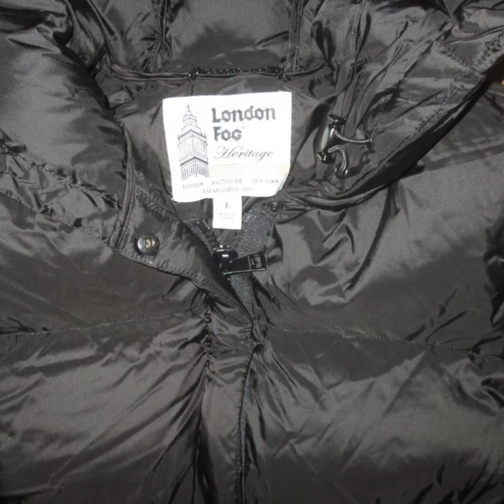 Womens LONDON FOG Down insulated mid calf length hooded jacket coat NEW.